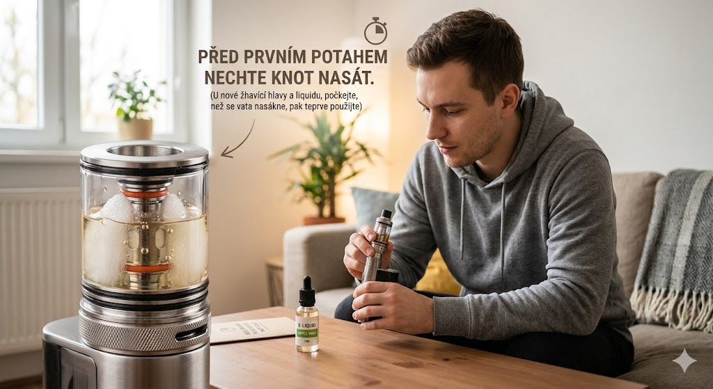 Před prvním potahem nechte nasát